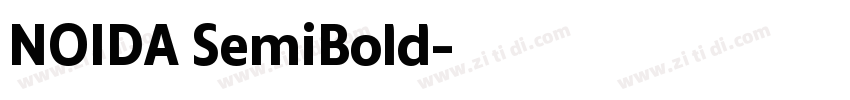 NOIDA SemiBold字体转换